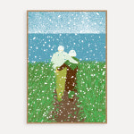 풀숲 초대장 프리다옥 Fridaock 아트 프린트 A4/A3/A2/50x70/A1 : 커런트브라운