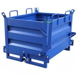 압롤 박스 철제 스크랩 상자 작업장 산업용 폐기물통 100x80x80 : 현스토리몰