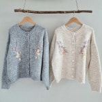 중년여성옷 파스텔 입체 꽃 자수 니트 가디건 50대 엄마옷 마담 : 마마제이 여성의류