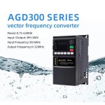 단상 to 3 상 변환기 0.75kw AC 모터 드라이브 1.5kw 380v 2 hp 호환 vfd : 준블루82