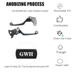 애드스프로 모터사이클 빌렛 접이식 브레이크 클러치 레버 핸들 CNC 알루미늄 피벗 TTR 125 L/LE 00-23 TW200 91-23 XT250 08-23 밴시 350... 