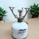 AMG티타늄 초경량 백패킹 스토브 휴대용 캠핑 가스 버너 파워포인트 접이식 케이스포함 : 서경웍스