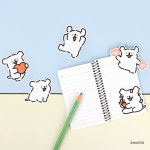 몰티즈 빅 포인트 리무버블 스티커 팩 다이어리 꾸미기 캘린더 캐릭터 노트북 캐리어 해피 : 아이콘스