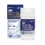 [2개월] 종근당 헬시아민 칼슘 앤 마그네슘 비타민D3 아연망간 초임계 비타민K2 60정, 1개 : 그린코어몰