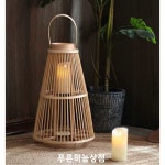 민박 전용 대나무 등나무 등나무 손뜨개 원목풍 호텔 소프트 캔들 홀더 장식 별장 정원 1  천연소재 아트램프J타입 30 37 : 다드림샵 여덟