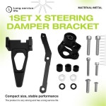 A86E-스티어링 댐퍼 안정기 브래킷 스티어링 댐퍼 브래킷 Yamaha MT09 용 스티어링 : 히어앤나우1