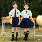 영국 스타일 유치원 졸업 사진 의상 여름 에디션 초등학교 스포츠 데이 유니폼  공연 : 미주에일