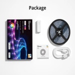 SONOFF L3 Pro 5M RGBIC 와이파이 스마트 LED 스트립 라이트 16.4피트 무선 리모컨 음성/지역 제어 타입 C DC5V 어댑터 홈 : Trunos... 