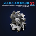 오목 반원형 상감 텅스텐 강철 3면 엣지 밀링 커터 R5R6R20 도구 : 줄무고