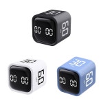 생산성 타이머 플립 중력 센서 큐브 카운트다운 & 카운트업 음소거 및 진동 사운드 : 씨유리테일