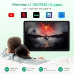 태블릿 안드로이드 15, 키보드 마우스 스타일러스가 장착된 10인치 태블릿, 24GB+256GB/2TB TF, 제미니 AI/와이드바인 L1/옥타코어/8MP... 