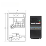 1.5kw/2.2KW 주파수 드라이브 스핀들 모터 속도 제어 3상 0-3200hz 인버터 : 준블루82