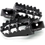 MZS 더트 바이크 풋 페그, MX 풋페그 풋레스트 페달 그레이 호환 KLX140G 08-23 / KX65 00-23 KX80 98-20 KX85 01-23 KX100 KX126... 