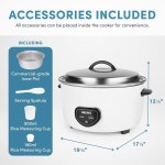 하우스웨어 상업용 60컵(조리) / 14Qt 밥솥(ARC-1430E), 화이트 Cooker : 아마존커넥트2