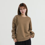 겨울 소프트 웜 맨투맨 세미 오버핏 기모 티셔츠 3XL : 스라보