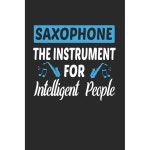 지적인 사람들을 위한 색소폰 악기 밴드 오케스트라 빈 저널 또는 가볍게 안감 처리된 노트북 (밴드 캠프 저널) : 시온느샵