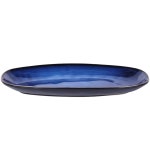 블루 세라믹 장식 그릇, 현관 테이블 도자기 열쇠 캔디 샐러드 접시, 침실용 작은 장신구 중앙 장식, 침대 옆 테이블, 거실 : 굿셀렉트로