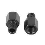 F FIRE CYCLE 2pcs 10mm LH ~ 블랙 모터사이클 백미러 어댑터 볼트 나사 : 더알프레드컴퍼니