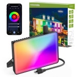 노보스텔라 스마트 RGB 플러드 라이트 아웃도어 100W 튜닝 가능한 화이트 매우 밝은 : 씨유리테일