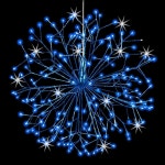 홀리데이 브라이트 라이트 LED 24인치 실내/외 3D 커넥티드 반짝반짝 빛나는 구 - : 씨유리테일