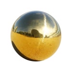 네리엔 8인치 구경 볼 스테인리스 스틸 가든 미러 글로브 광택 장식 구 중공 부유 반사 : 씨유리테일