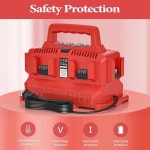 6포트 18V 급속 배터리 충전소, 밀 워키 충전기 48-59-1806 59-1804 교체, 14 4V-18V 48-11-1850 11-1840 11-1815 11-1828 11- : 캄모리