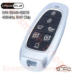 KEYECU 7 버튼 433MHz ID47 칩 for Hyundai Grandeur 2020 자동 스마트 원격 제어 키 Fob P/N: 95440-G8210 : 블루밍바자