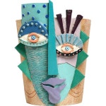 BJVF 피카소 화분/화병 독특한 화분 추상적인 얼굴 배수구가 있는 배수구 예술적인 가정 : 씨유리테일