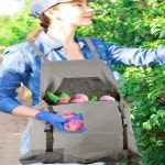 앞주머니큰 캥거루앞치마 과수원 감 사과따는 작업복 : 셀렉 스토어