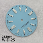 호환 일본 무브먼트 그린 야광 시계 수정 액세서리 28.5mm S 로고 매트 다이얼 NH35 NH36 4R 7S 33 : 히어앤나우7