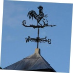 토드모미 농장 마당 금속 원철 큰 수탉 지붕 장식 날씨 베인 표시기, 헛간 금속 방향 베인 동물 마녀 할로윈을 위한 검은 수탉 장식 날씨 베인... 