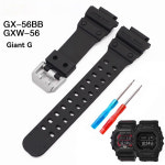 호환 카시오 G-SHOCK 시리즈 GX-56BB GXW-56 자이언트 G 수정된 대형 블록 수지 실리콘 스트랩 도구가 포함된 방수 스포츠 손목 밴드... 