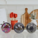 QUANCRU 3PCS 모자이크 유리 공 3.3인치 거울 구 오브 DIY 그릇 꽃병 테이 : 씨유리테일