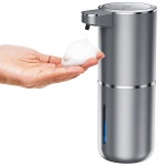 판타지타스 자동 발포 비누 디스펜서 거품 손 소독제 터치리스 1500mAh 욕실 주방용 센서 포함 충전식 13 5온스/380ml Black Foam : 하트... 