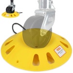 OULEME 트레일러 잭 휠 도크, 보트 캠핑카 RV용 텅 초크, 싱글 6인치 8인치 및 듀얼 6인치, 로프 핸들 포함 22P : 벨로아르몰