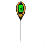 토양 PH 측정기 토양 테스터 PH 수분 측정기 온도 햇빛 강도 측정 분석 산도 테스트 4 in 1 : 히어앤나우6