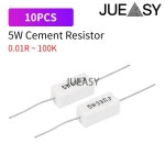 10pcs 5W 5% 시멘트 저항 전력 저항 0.01R-100K 0R5 0R6 4R 4R3 4R7 5R 5R1 4 4.3 4.7 5 5.1 43 47 50 51 470 510 R : 언리미티드셀렉