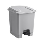 발 페달이 달린 제드파이어 쓰레기통, 핸즈프리 재활용 회색, 4갤런 직사각형 스텝온 상업용 쓰레기통 레스토랑/사무실/주방용 4 Galon Beige... 