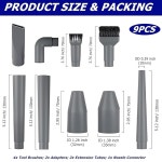 9개의 마이크로 청소 노즐 키트 1-1/4인치 및 1-3/8인치 정밀 진공 부착물 가정/ : 씨유리테일