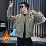 티류으스 남성 야구점퍼 카라 자켓 워크웨어 기모 캐주얼 아우터 Lyw G1617 블랙 안쪽 프리스 M : 리브드플랜