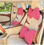 G1633 차량용 쿠션 헤드 허리 리본모양 귀여운 차꾸미기 선물 여자친구 : 쿠마네상점