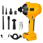 듀월트 20V 배터리용 HUICCN 무선 먼지 송풍기 차고 작업장 제재실 가정 청소용 : 씨유리테일