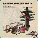 The Rings MOC 오래 기대되는 파티 빌딩 블록, 창의적인 디스플레이 모델, 기술 벽돌, DIY 조립 세트, 장난감 크리스마스 선물 : 태림 상사