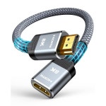 하이윙스 8K 4K 5FT 30Hz/60Hz/120Hz 케이블 노트북과 Roku 익스텐더 HDTV HD 호환 Sti 가능 플레이어 0 5 f t Grey 8k 2pa : 세븐봉지1