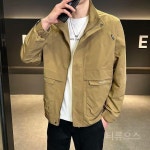 티류으스 남성 봄가을 워크웨어 스탠드칼라 기모 자켓 Lyw G1583그린 기모 M : 리브드플랜