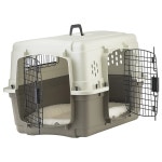 펫 로지 투 도어 개 상자 | 항공 운송용 설계 사육장 청소하기 쉬운 최대 30마리 lbs 반려동물을 위한 소형 Small : 직구온N