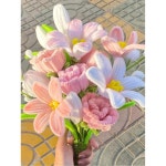 모루꽃다발키트 꽃다발 선물 만들기 패키지 취미 1 블루 버블 부케 미세화 튜토 : 민트고