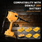 듀월트 20V 배터리용 HUICCN 무선 먼지 송풍기 차고 작업장 제재실 가정 청소용 : 씨유리테일