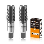DECKRKAT 2피스 1/4인치 NPT 파이프 탭 - 고탄소 강관 나사산 공구 배관공 : 씨유리테일