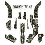 지타 헌터커브 CT125 그래픽 데칼 키트 G6337 모토라인 바이크 ZETA 혼다 : MOTO LINE